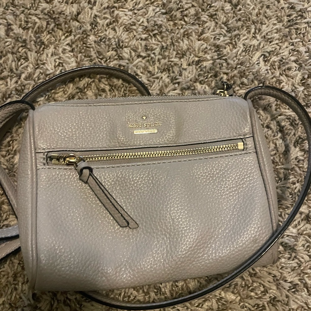 Kate Spade Light Gray Crossbody Bag